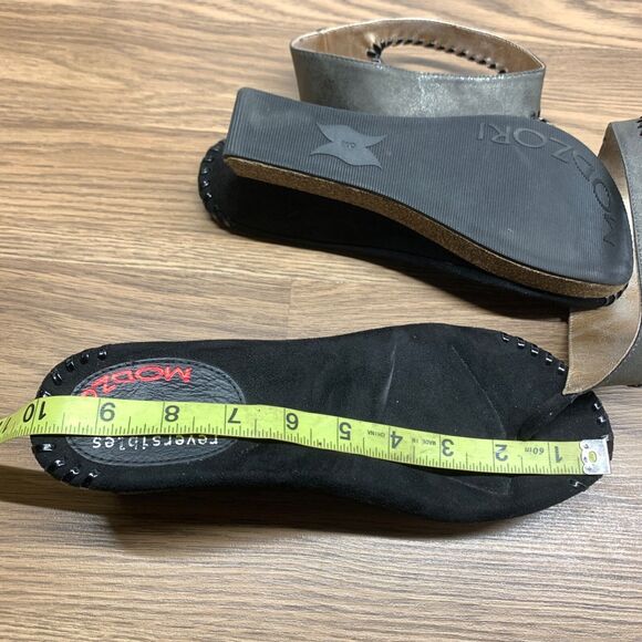 Modzori Reversible Sandals Womens 9 Wedge Cork Heels Ankle Strap Thong - Picture 9 of 10